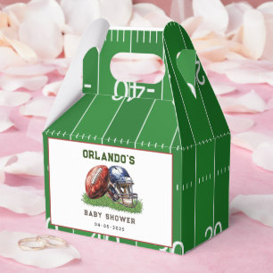Caja Para Regalos Ducha de Bebé de Fútbol   Un Pequeño All Star Está