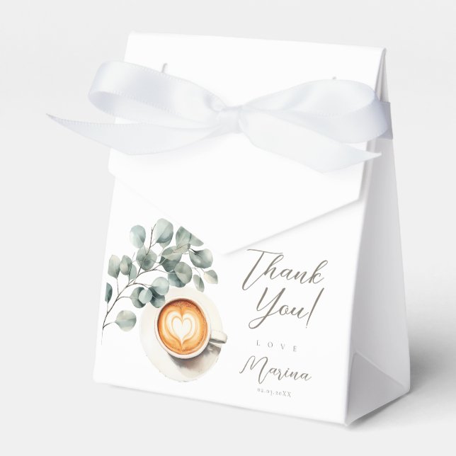 Caja Para Regalos ducha de bebé de grano de café (Front Side)