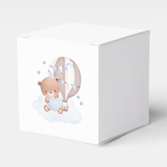 Caja Para Regalos Ducha de bebé de oso de peluche (Costado Anverso)