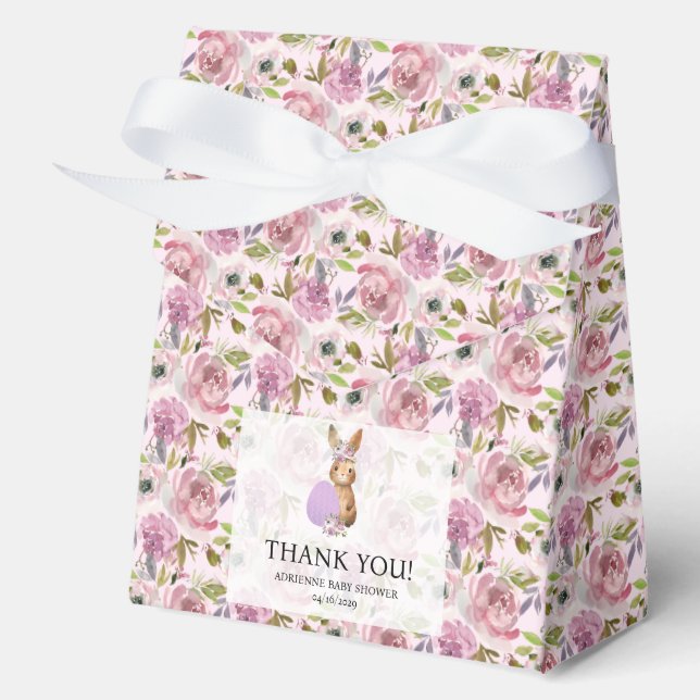 Caja Para Regalos Ducha de bebé de Pascua  (Anverso)