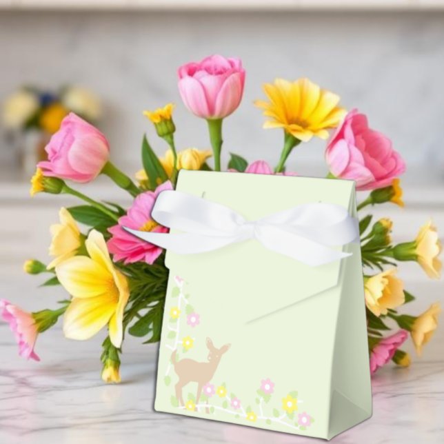 Caja Para Regalos Ducha de bebé Flor de cervatillo (Subido por el creador)