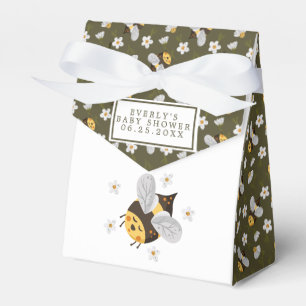 Caja Para Regalos Ducha de bebé flor de margarita abeja abejorro ver