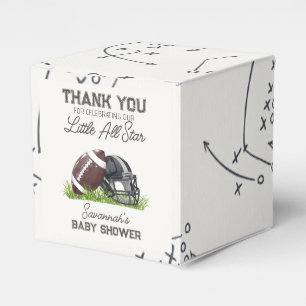 Caja Para Regalos Ducha de bebé Fútbol Pequeña Estrella del Toque