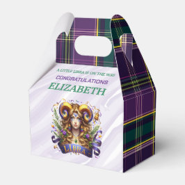 Caja Para Regalos Ducha de bebé Libra Zodiaco 4"w x 2.5"l x 5"h
