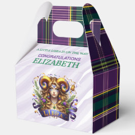 Caja Para Regalos Ducha de bebé Libra Zodiaco 5"w x 3"l x 6.5"h