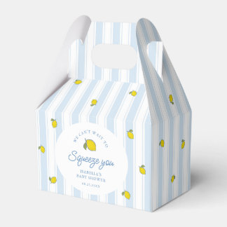 Caja Para Regalos Ducha de Bebé Limón Neutro en Género