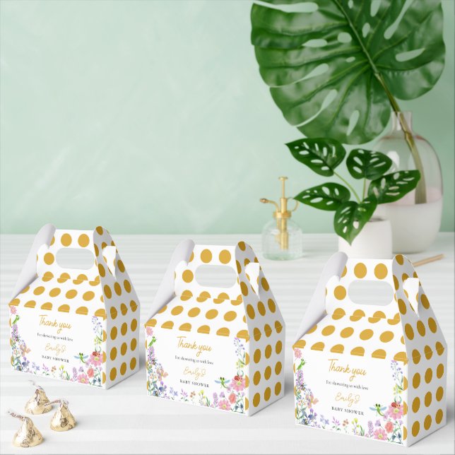 Caja Para Regalos Ducha de bebé Little Love Bug personalizada (Múltiple)