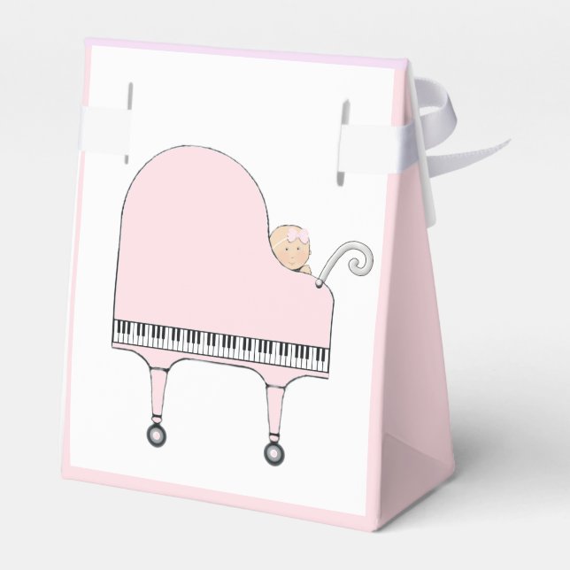 Caja Para Regalos Ducha de Bebé Niña (Reverso)