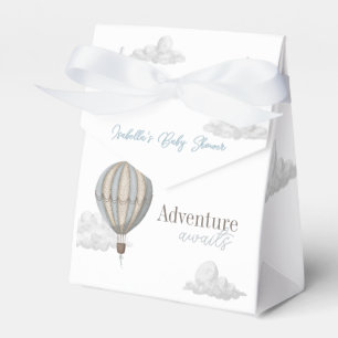 Caja Para Regalos Ducha de Bebé Niño Globo Aerostático Aventura Espe