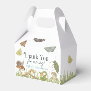 Caja Para Regalos Ducha de Bebé Niño Insectos Hongo Pequeño Bicho