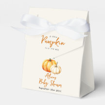 Ducha de Bebé Otoño Rústico de Calabaza