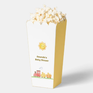 Caja Para Regalos Ducha de bebé Popcorn Pato de Goma Choo Choo Tren