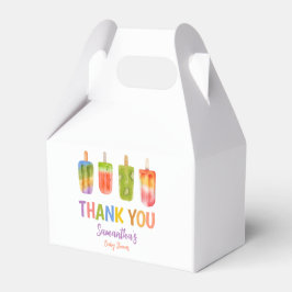Caja Para Regalos Ducha de bebé Popsicle Hielo Crema fiesta de veran