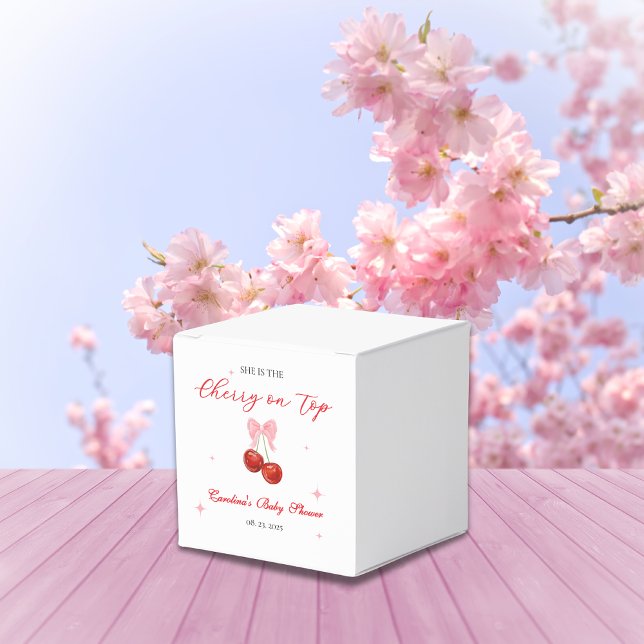 Caja Para Regalos Ducha de bebé Unique Cherry on Top  (Subido por el creador)