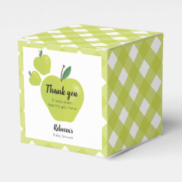 Caja Para Regalos Ducha de bebé verde de manzana