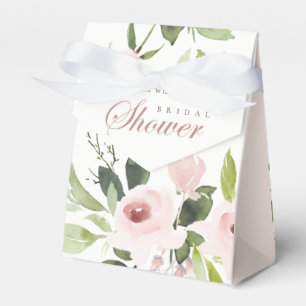 CAJA PARA REGALOS DUCHA DE BRIDAL DE FLORAL DE ROSA ROSA DE RUBOR SU