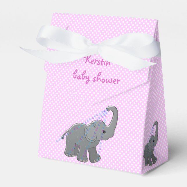 Caja Para Regalos ducha de corazón - rosa (Front Side)