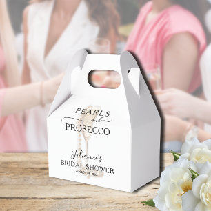 Caja Para Regalos Ducha de las perlas y del prosecco