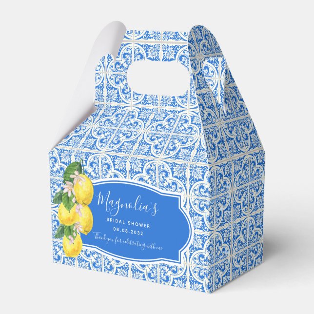 Caja Para Regalos Ducha de limón mediterráneo (Front Side)