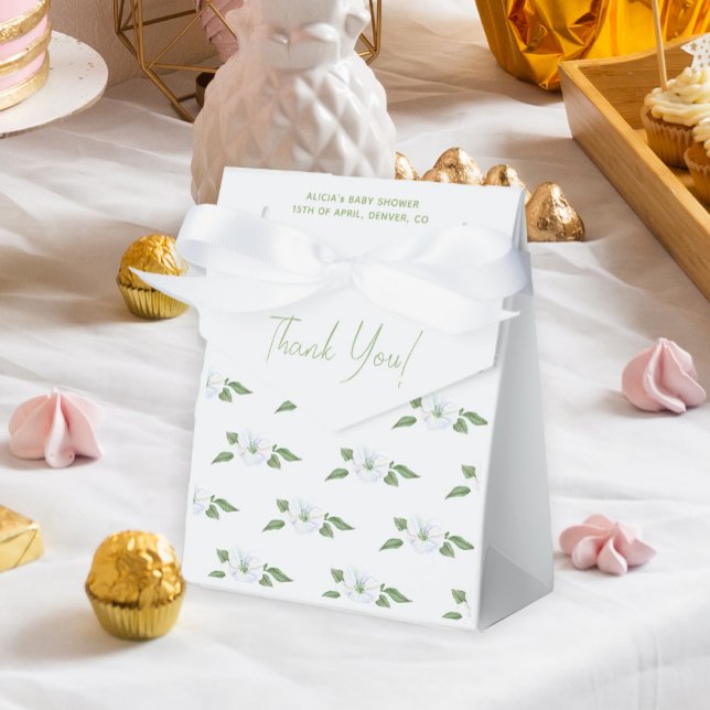 Caja Para Regalos Ducha de niño floral azul claro (Subido por el creador)