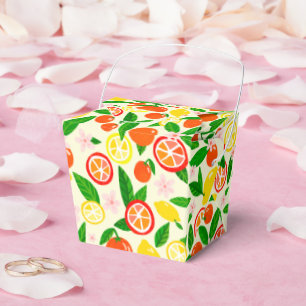 Caja Para Regalos Ducha de Novia Celebración de Cítricos Limones Nar