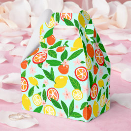 Caja Para Regalos Ducha de Novia Celebración de Cítricos Limones Nar