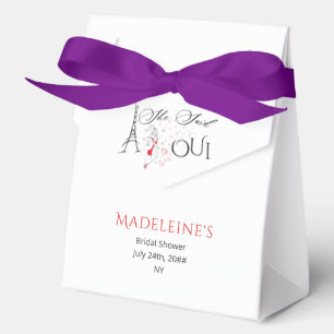 Caja Para Regalos Ducha de Novia Chic Francesa Parisina Ella Dijo Ou