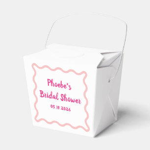 Caja Para Regalos Ducha de Novia con Borde Ondulado Caprichoso Manus