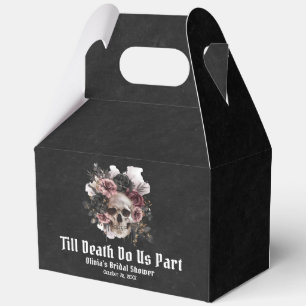 Caja Para Regalos Ducha de Novia Cráneo Floral Hasta que la Muerte n