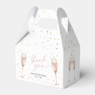 Caja Para Regalos Ducha de novia de brunch y moda burbujeante