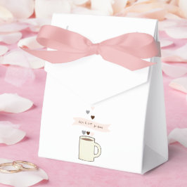 Caja Para Regalos Ducha de Novia de Café Disfruta una Taza en Casa