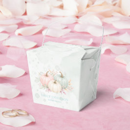 Caja Para Regalos Ducha de Novia de Calabazas en Acuarela Pastel