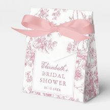 Ducha de Novia Floral con Lazo Rosa Vintage