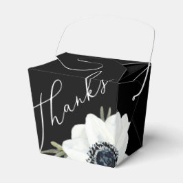 Caja Para Regalos Ducha de Novia Floral en Blanco y Negro