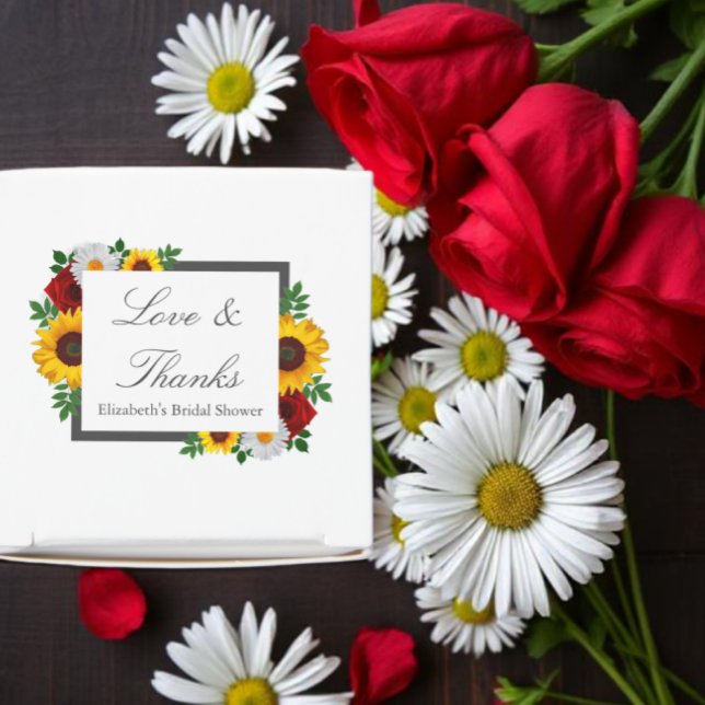 Caja Para Regalos Ducha de Novia Floral Tradicional (Subido por el creador)