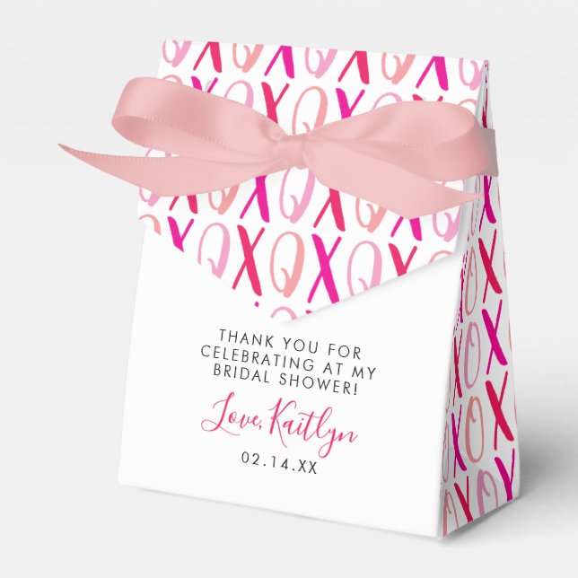 Caja Para Regalos Ducha El día de San Valentín de novias de abrazos  (Front Side)