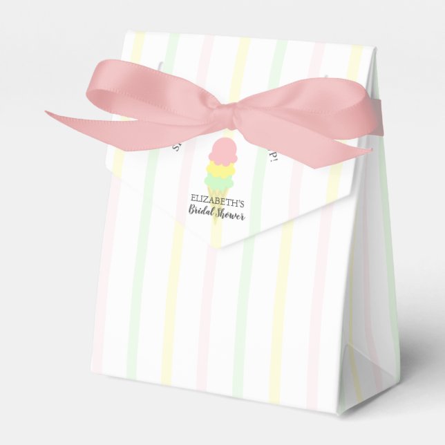 Caja Para Regalos Ducha nupcial con crema de hielo (Front Side)