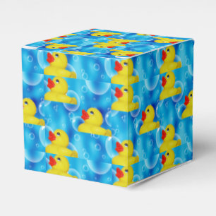 Caja Para Regalos Ducky de goma amarillo en burbujas