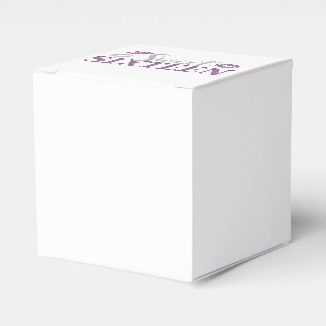 Caja Para Regalos Dulce 16 Fiesta (Costado Anverso)