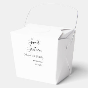 Caja Para Regalos Dulce brunch de 16 años nombre de 16 cumpleaños d
