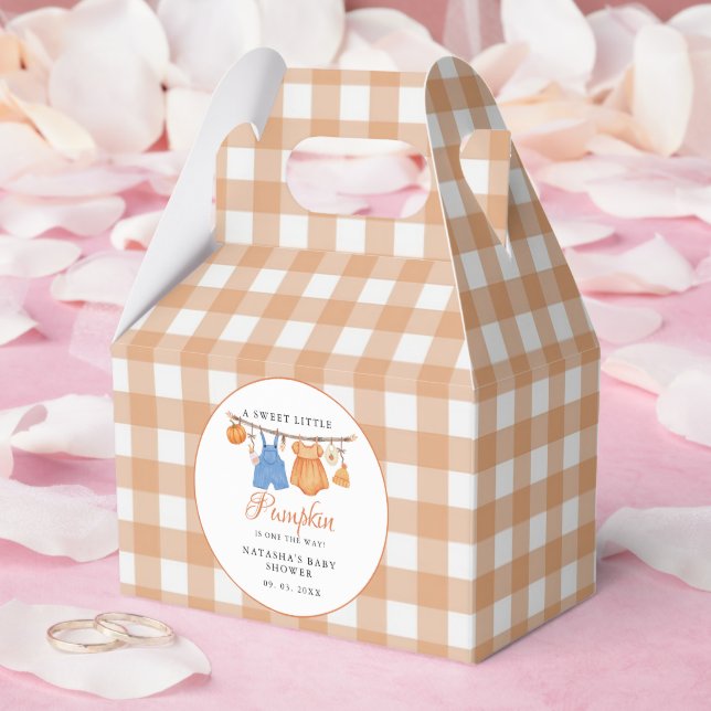 Caja Para Regalos Dulce Calabaza Caída Ducha bebé (Boda)