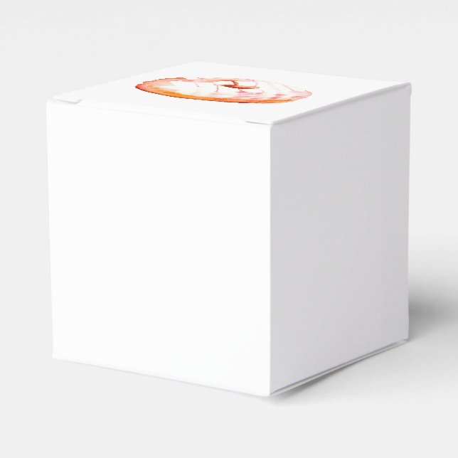 Caja Para Regalos Dulce con vidrio rosado. (Costado Anverso)