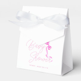 Caja Para Regalos Dulce Coquette Pink Bow Tie Elegant Baby Shower