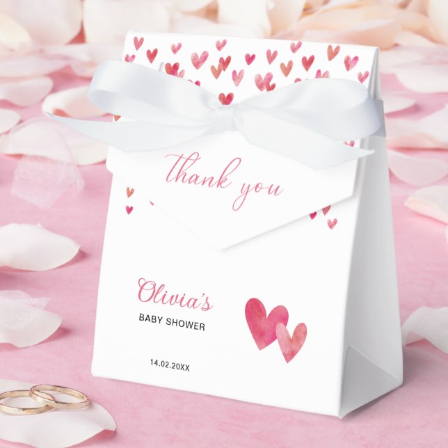 Caja Para Regalos Dulce corazón Bebé ducha Gracias (Boda)