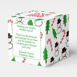 Caja Para Regalos Dulce de Hombre de Nieve Regalo de Navidad Árbol d