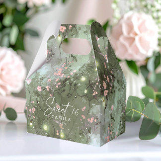 Caja Para Regalos Dulce de jardín encantado 16 Patrón ID1163 rosa