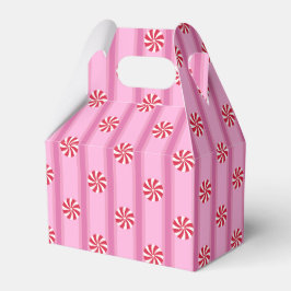 Caja Para Regalos Dulce de menta rosa divertido y elegante de Navida