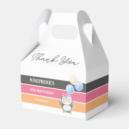 Caja Para Regalos Dulce dulce pingüino Chica de cumpleaños