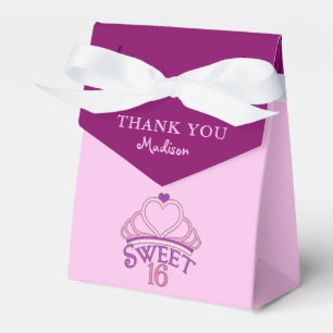 Caja Para Regalos Dulce fiesta de cumpleaños número 16 Gracias Perso