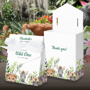 Caja Para Regalos Dulce Fiesta de Safari de Animales Salvajes Baby S